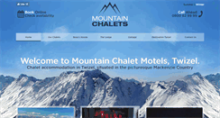 Desktop Screenshot of mountainchalets.co.nz
